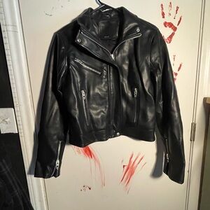 Black Leather Women's Jacket